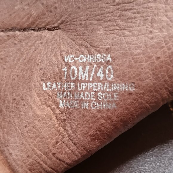 Vince Camuto Chrissa Brown Supple Leather Heeled Ankle Boots Women US 10M - Picture 16 of 16